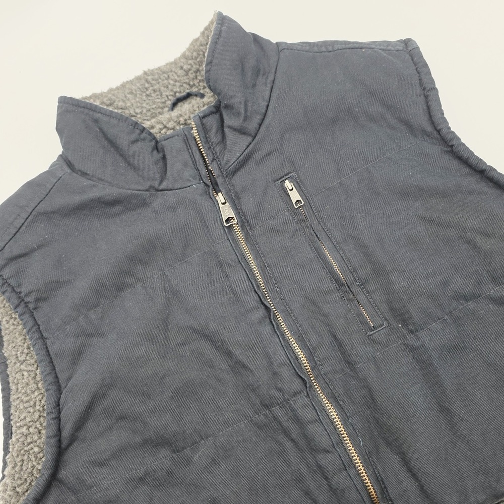 Lee Premium Select Men's‎ Size XL The Workwear Vest Sherpa Lined Black Canvas